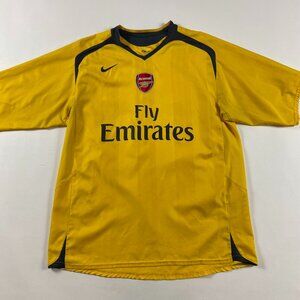 Arsenal 2006/07 Nike Soccer Jersey Away Yellow Mens XXL 2006-07 2XL
